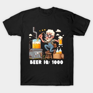 Crafting Man:  Craft beer Brewing Beer IQ: 1000 Grandpa T-Shirt